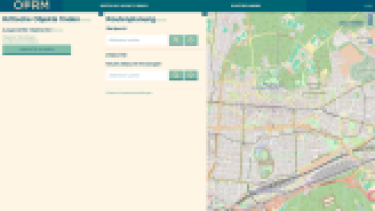 Screenshot des Online-Dienstes OpenFloodRiskMap