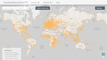 Screenshot des Online-Dienstes OSM-Analytics